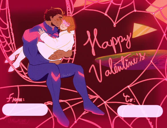 Full body Holofang Valentine card flat color! Full body Holofang Valentine card flat color!