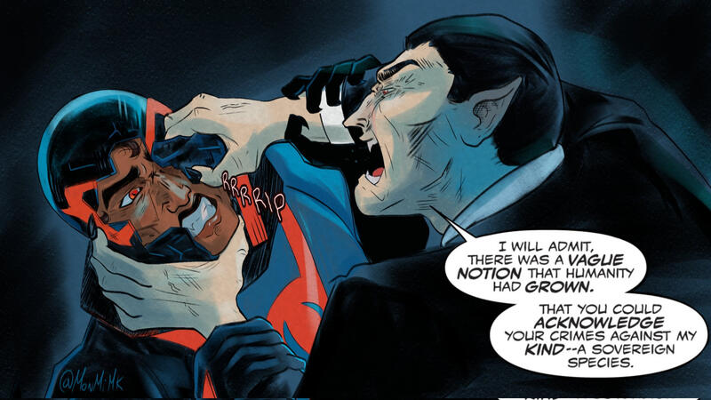 Spider-Man 2099 (Jan 2024) panel redraw! Bust up full render Spider-Man 2099 (Jan 2024) panel redraw! Bust up full render