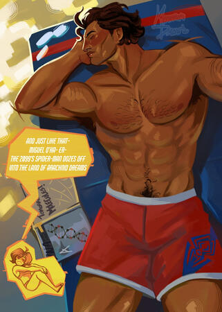 Spider-Man 2099 (1992) panel redraw, bust up flat color!