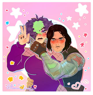 Half body flat color!